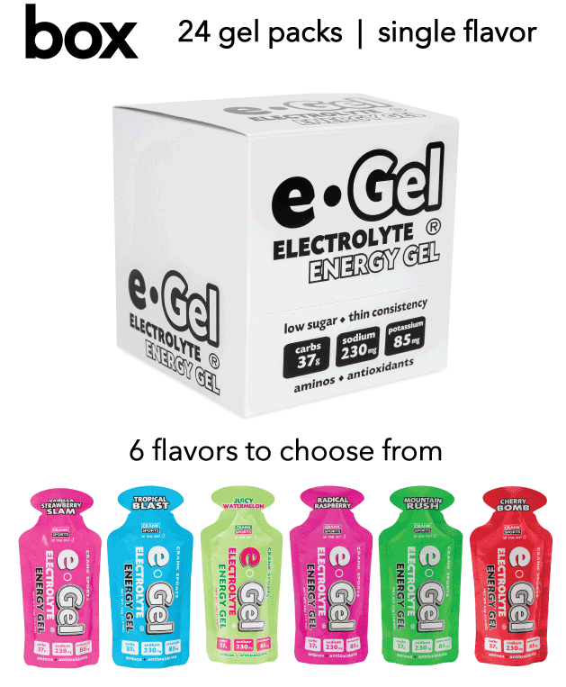 eGel Electrolyte Energy Gel Box (24 count), on sale now, pick one of 6