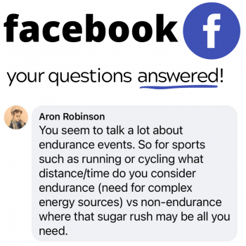 Facebook questions answered endurance event