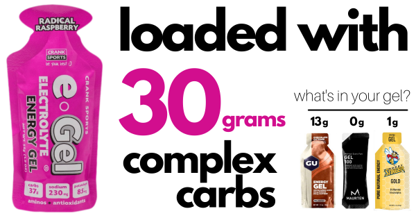 e-Gel 30 grams complex carbohydrates